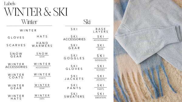Winter & Ski Gear | CLOSET LABELS