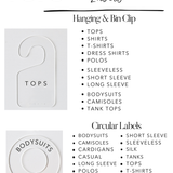Tops | CLOSET LABELS